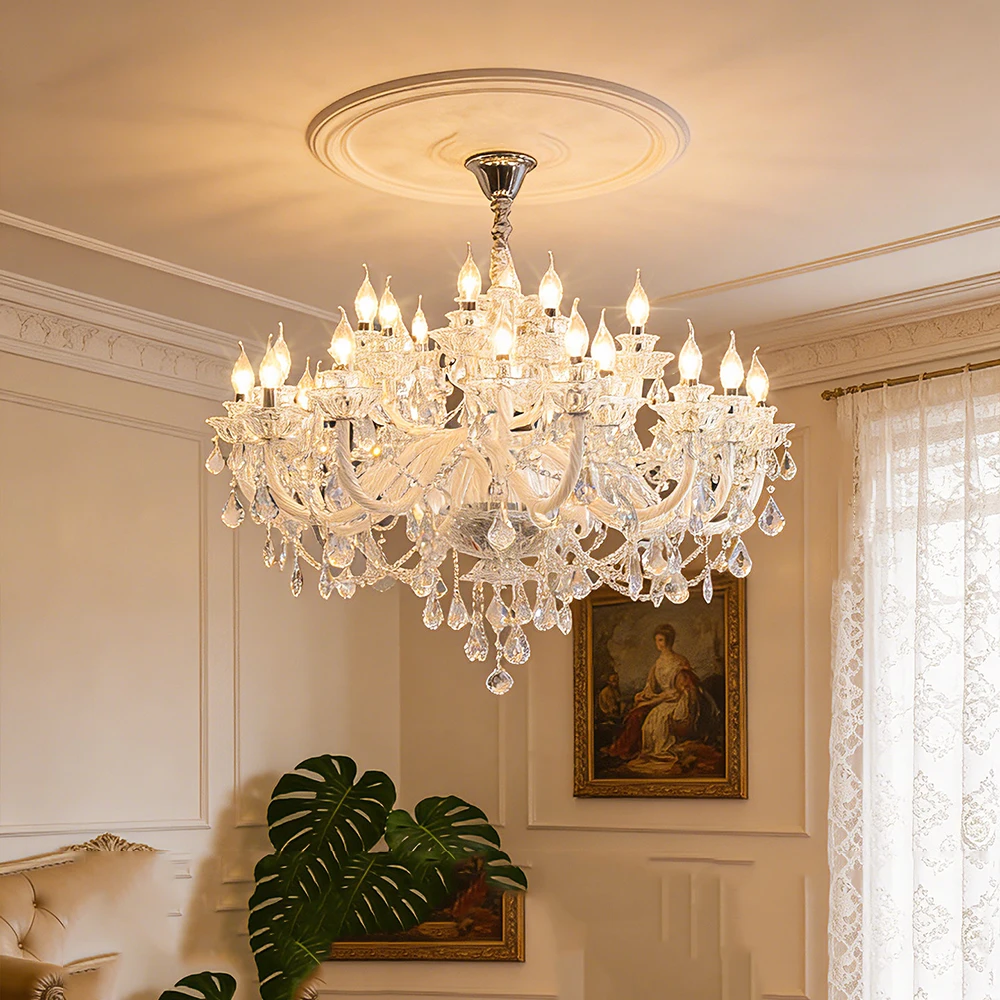 Modern K9 Transparent Crystal Chandelier, Luxury Clear Crystal Pendant Light Fixture 8 Light, Ceiling Lighting for Living Room
Modern K9 Transparent Crystal Chandelier, Luxury Clear Crystal Pendant Light Fixture 8 Light, Ceiling Lighting for Living Room