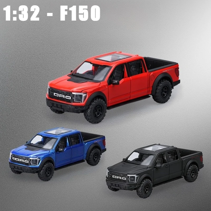 Металлическая модель внедорожного пикапа F150 1:32 со звуком и светом, игрушка-подарок, украшение для рабочего стола
Металлическая модель внедорожного пикапа F150 1:32 со звуком и светом, игрушка-подарок, украшение для рабочего стола