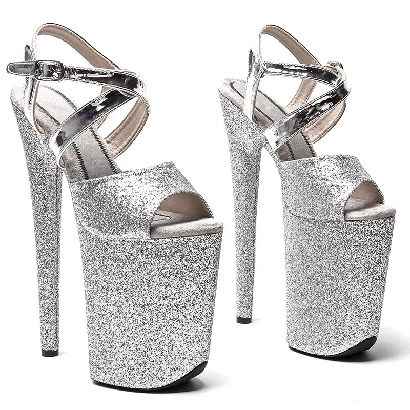 Women's 23CM/9inches Glitter Upper Plating Platform Sexy High Heels Sandals Pole Dance Shoes 074
Women's 23CM/9inches Glitter Upper Plating Platform Sexy High Heels Sandals Pole Dance Shoes 074