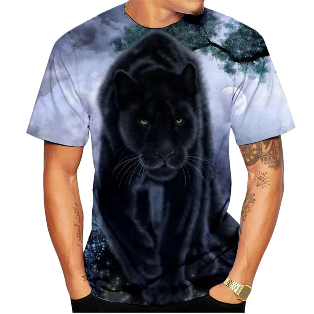 Black Panther Men's Tshirts 3D Printed Animal Patterns Street Fashion Summer T-Shirt Casual O-Neck Quick Drying Men's Clothing
Black Panther Men's Tshirts 3D Printed Animal Patterns Street Fashion Summer T-Shirt Casual O-Neck Quick Drying Men's Clothing