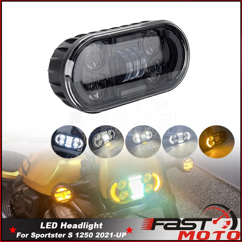 Led Hi/Lo Beam DRL Motorcycle Headlight For Harley Sportster S 1250 RA1250S 21-24 Headlamp Turn Signal Lamp Projector E9 E-mark
Led Hi/Lo Beam DRL Motorcycle Headlight For Harley Sportster S 1250 RA1250S 21-24 Headlamp Turn Signal Lamp Projector E9 E-mark