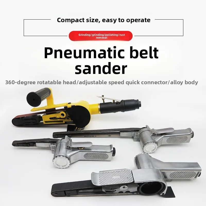 Pneumatic Belt Sander Polishing Machine Air-Powered Grinding Machine Sanding Wheel Deburring Rust Removal Polishing Machine Belt Machine Tool
Pneumatic Belt Sander Polishing Machine Air-Powered Grinding Machine Sanding Wheel Deburring Rust Removal Polishing Machine Belt Machine Tool
