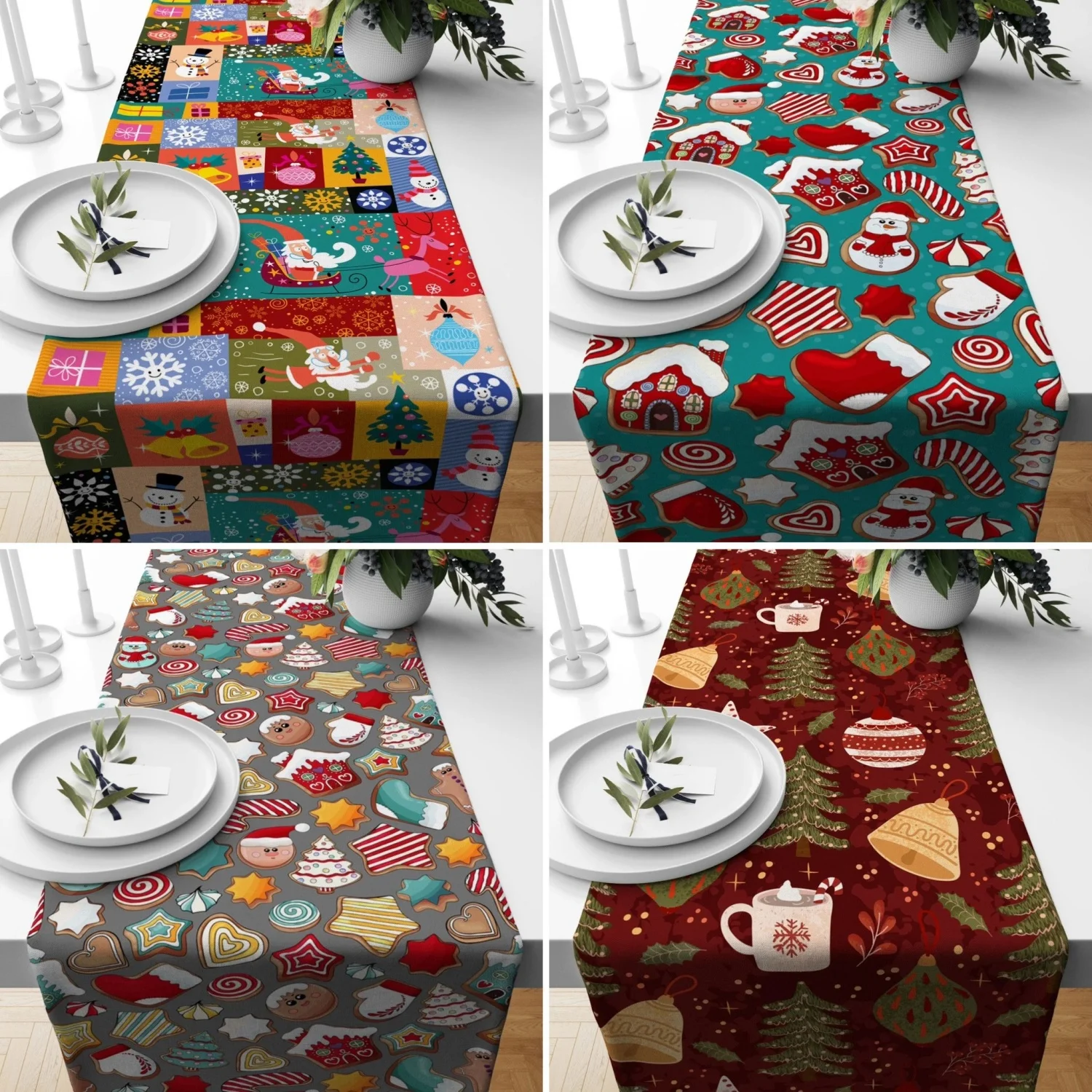 Joyful Christmas Table Runner, Colorful Xmas Runner, Blue Red Holiday Kitchen Textile, Dining Room Decor
Joyful Christmas Table Runner, Colorful Xmas Runner, Blue Red Holiday Kitchen Textile, Dining Room Decor