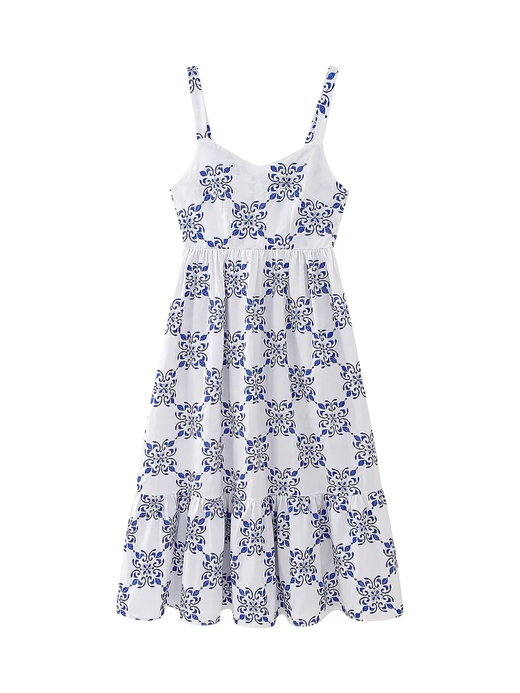Summer Women French Style V Neck Sleeveless Floral Embroidery Dresses Midi Vestidos
Summer Women French Style V Neck Sleeveless Floral Embroidery Dresses Midi Vestidos