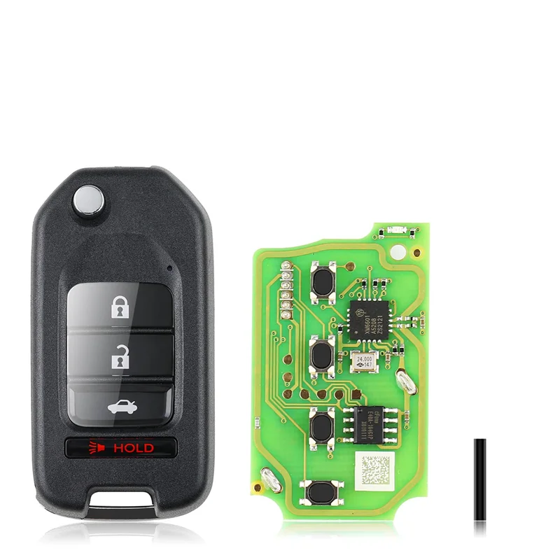 A22E-For Xhorse XKHO01EN Universal Wire Remote Key Car Key Fob Flip 3+1 Button For Honda Type For VVDI Key Tool
A22E-For Xhorse XKHO01EN Universal Wire Remote Key Car Key Fob Flip 3+1 Button For Honda Type For VVDI Key Tool