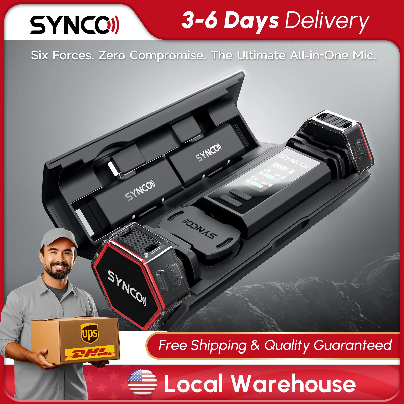 【US STOCK】SYNCO G4 2.4G Wireless Dual Lavalier Microphone for Smartphone & Camera, Vlog YouTube TikTok Live Streaming Recording
【US STOCK】SYNCO G4 2.4G Wireless Dual Lavalier Microphone for Smartphone & Camera, Vlog YouTube TikTok Live Streaming Recording