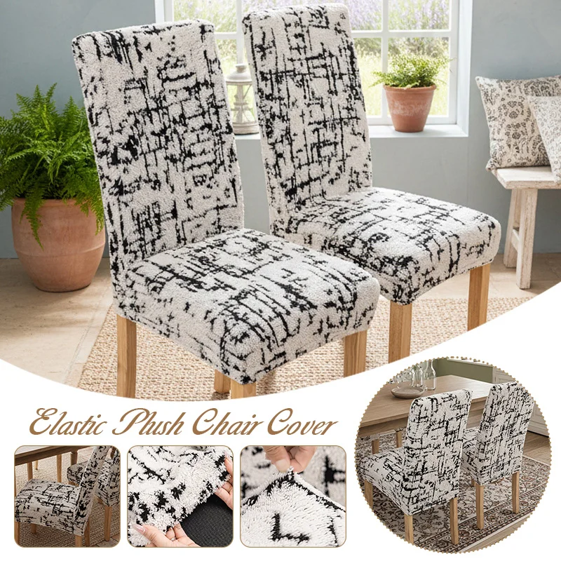 Universal Elastic Plush Non-Slip Warm Dining Chair Covers Soft Fleece Stretch Slipcovers for Kitchen & Dining Room Chairs
Universal Elastic Plush Non-Slip Warm Dining Chair Covers Soft Fleece Stretch Slipcovers for Kitchen & Dining Room Chairs