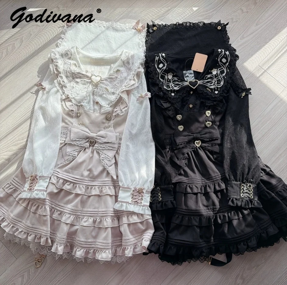 Japanese Liz Sweet Cute Embroidered Sailor Collar Long Sleeve Blouse New Spring Girl Women's Star Moon Gem Lolita Shirts Tops
Japanese Liz Sweet Cute Embroidered Sailor Collar Long Sleeve Blouse New Spring Girl Women's Star Moon Gem Lolita Shirts Tops