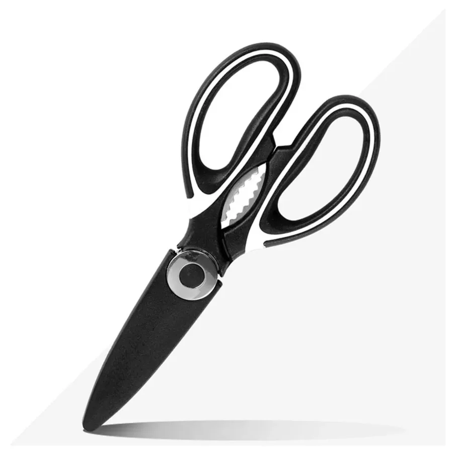 Multifunctional Heavy Duty Ultra Sharp Kitchen Shears with Cover Stainless Steel Kitchen Scissor with Beer Bottle Opener Fish S
Multifunctional Heavy Duty Ultra Sharp Kitchen Shears with Cover Stainless Steel Kitchen Scissor with Beer Bottle Opener Fish S