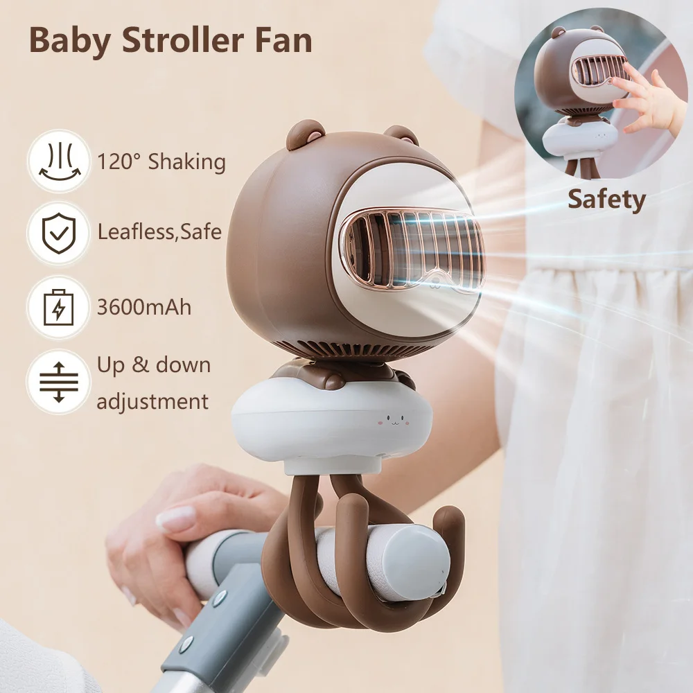 

Mini Rechargeable Fan 120° Rotation Usb Handheld Electric Fans Bladeless Ventilateur Free Shipping Air Coolers for Baby Stroller