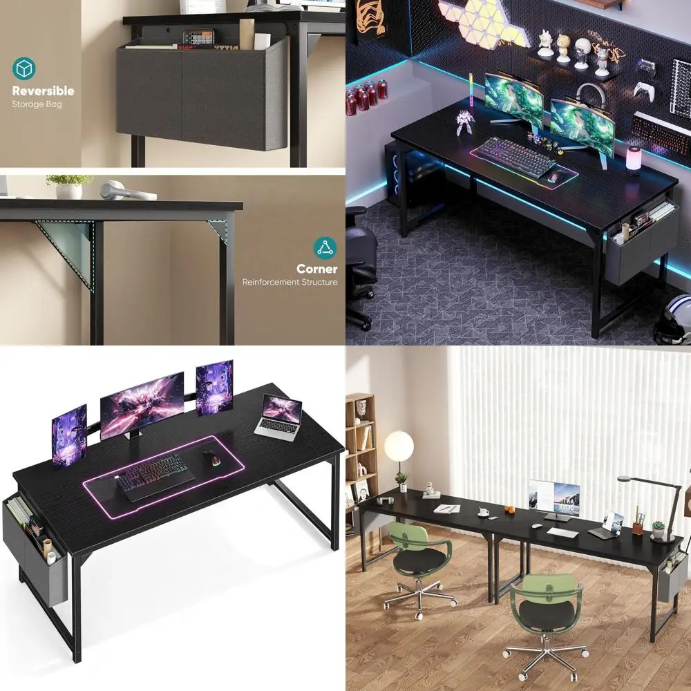 Компактный домашний офисный стол 63 для небольших помещений, для игр, письма и учебы, с местом для хранения, черный
Компактный домашний офисный стол 63 для небольших помещений, для игр, письма и учебы, с местом для хранения, черный