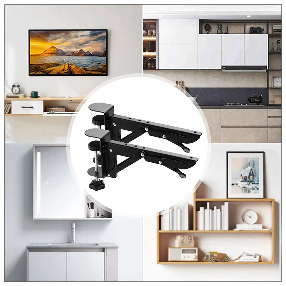 Кронштейны для расширения стола без сверления для складной клавиатуры, боковой зажим для стола - металлический боковой зажим для клавиатуры
Кронштейны для расширения стола без сверления для складной клавиатуры, боковой зажим для стола - металлический боковой зажим для клавиатуры