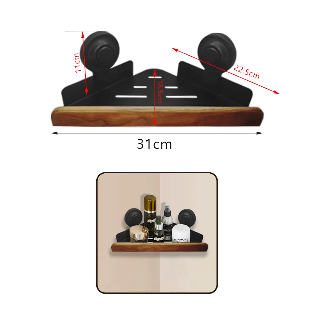 Wall-mounted Storage Shelf Bath Hardware Sets Suction Cup Wooden Walnut Folding Bath Towel Rack Bathroom Rack Toilet Accessories
Wall-mounted Storage Shelf Bath Hardware Sets Suction Cup Wooden Walnut Folding Bath Towel Rack Bathroom Rack Toilet Accessories