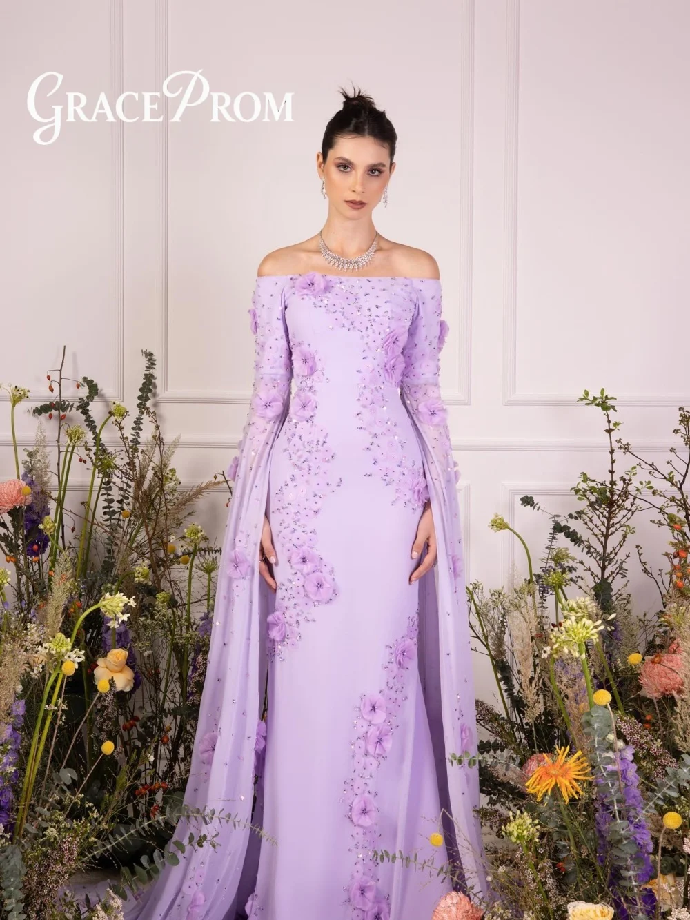 Elegant 3D Floral Evening Dress Romantic Shawl Red Carpet Gown Formal Sheer Chiffon A Line Party Gown فساتين سهرة
Elegant 3D Floral Evening Dress Romantic Shawl Red Carpet Gown Formal Sheer Chiffon A Line Party Gown فساتين سهرة