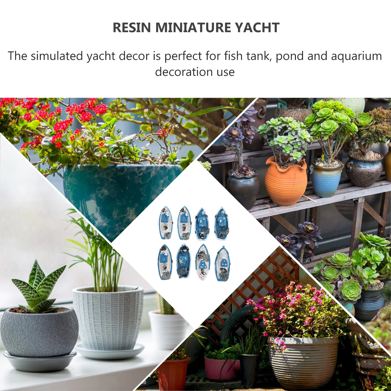 8 Pcs Aquarium Floating Ornaments Models Boats Fish Tank Decoration Resin Sailboat
8 Pcs Aquarium Floating Ornaments Models Boats Fish Tank Decoration Resin Sailboat