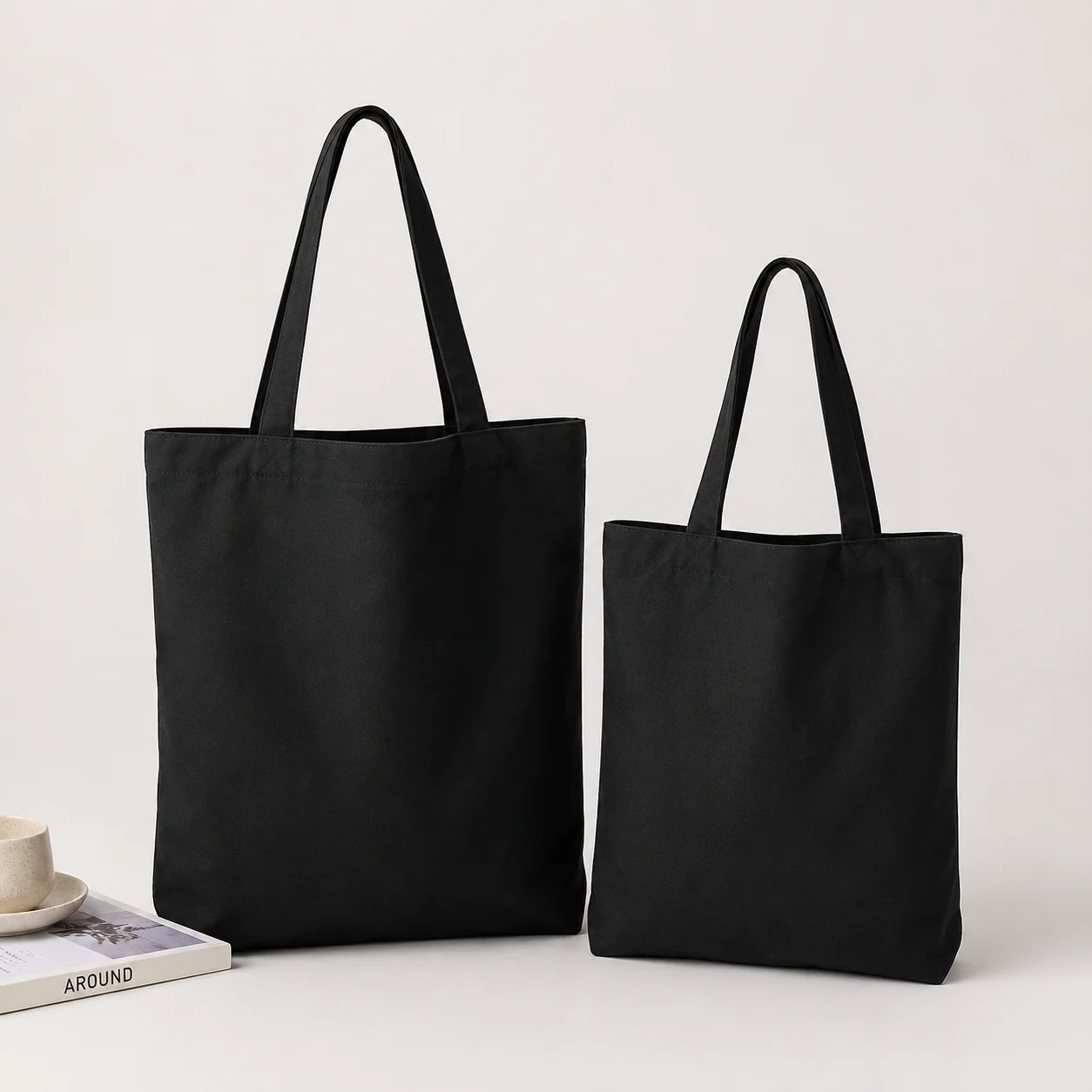 Black Canvas Tote Bag Reusable Shopping Bag Large Capacity Shoulder Handbag Casual Daily Carry Bag for School Work Travel Grocer
Black Canvas Tote Bag Reusable Shopping Bag Large Capacity Shoulder Handbag Casual Daily Carry Bag for School Work Travel Grocer