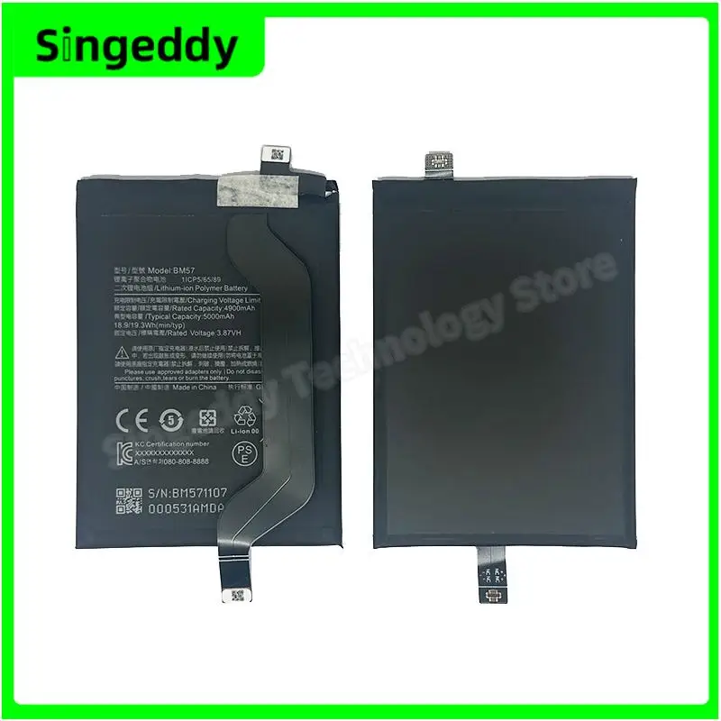 BM57 Battery For Xiaomi, Mobile Phone Build-in Batteries For Redmi Note 10 Pro 4G, Note 10 Pro Max, Replacement Parts, 5000 mAh
BM57 Battery For Xiaomi, Mobile Phone Build-in Batteries For Redmi Note 10 Pro 4G, Note 10 Pro Max, Replacement Parts, 5000 mAh