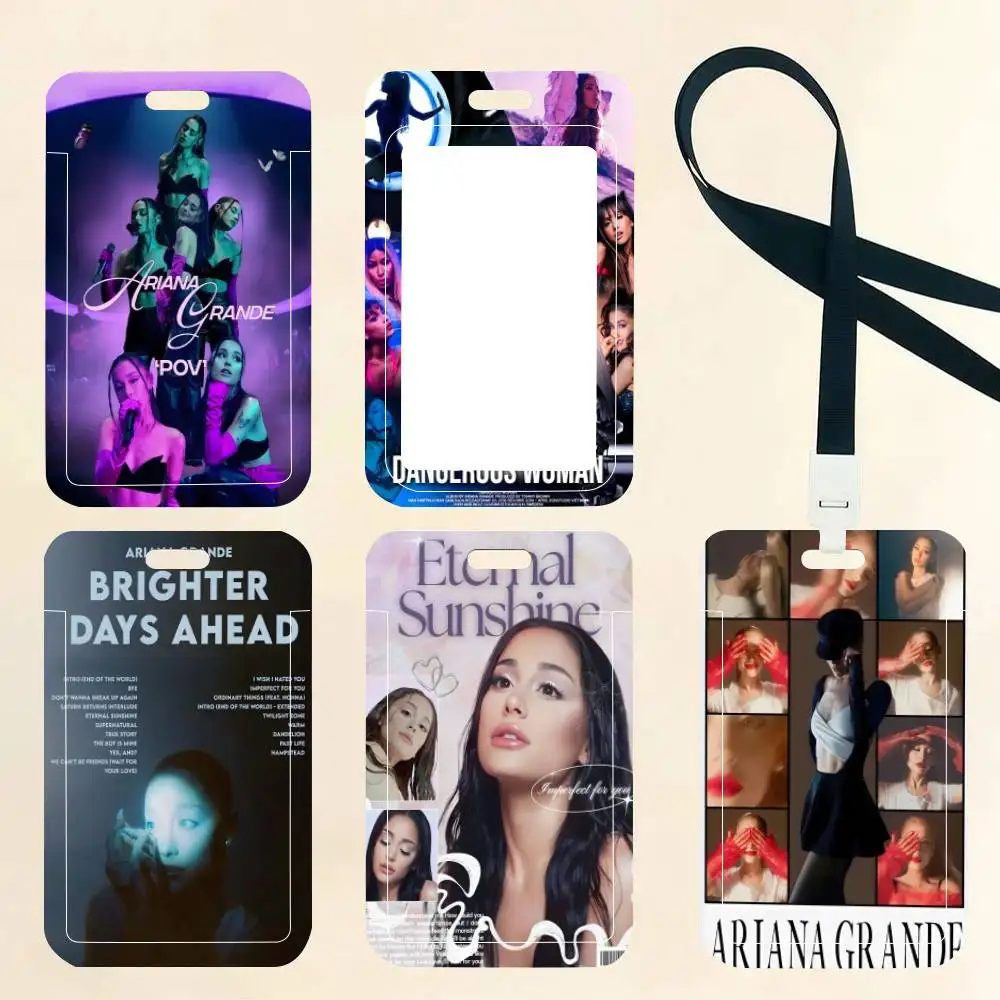 Singer A-Ariana Grande ID Card Holder Neck Strap Pendant Door Badge Holder Lanyards Keychain Work Credential
Singer A-Ariana Grande ID Card Holder Neck Strap Pendant Door Badge Holder Lanyards Keychain Work Credential