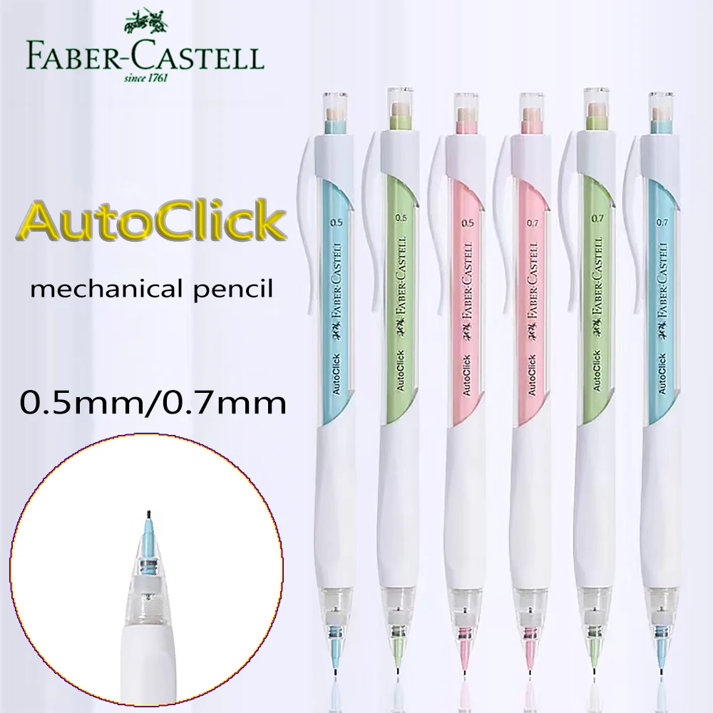 1PC New Faber-Castell Mechanical Pencil Automatic Lead Output Positive Posture Pen Grip 0.5/0.7mm School Kawaii Stationery
1PC New Faber-Castell Mechanical Pencil Automatic Lead Output Positive Posture Pen Grip 0.5/0.7mm School Kawaii Stationery