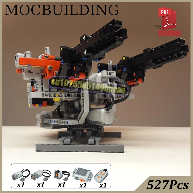 Twin turret with Motors Model MOC Building Blocks Creative PF Technology Practice Construction Army Equipment Toy for Boys Girls
Twin turret with Motors Model MOC Building Blocks Creative PF Technology Practice Construction Army Equipment Toy for Boys Girls