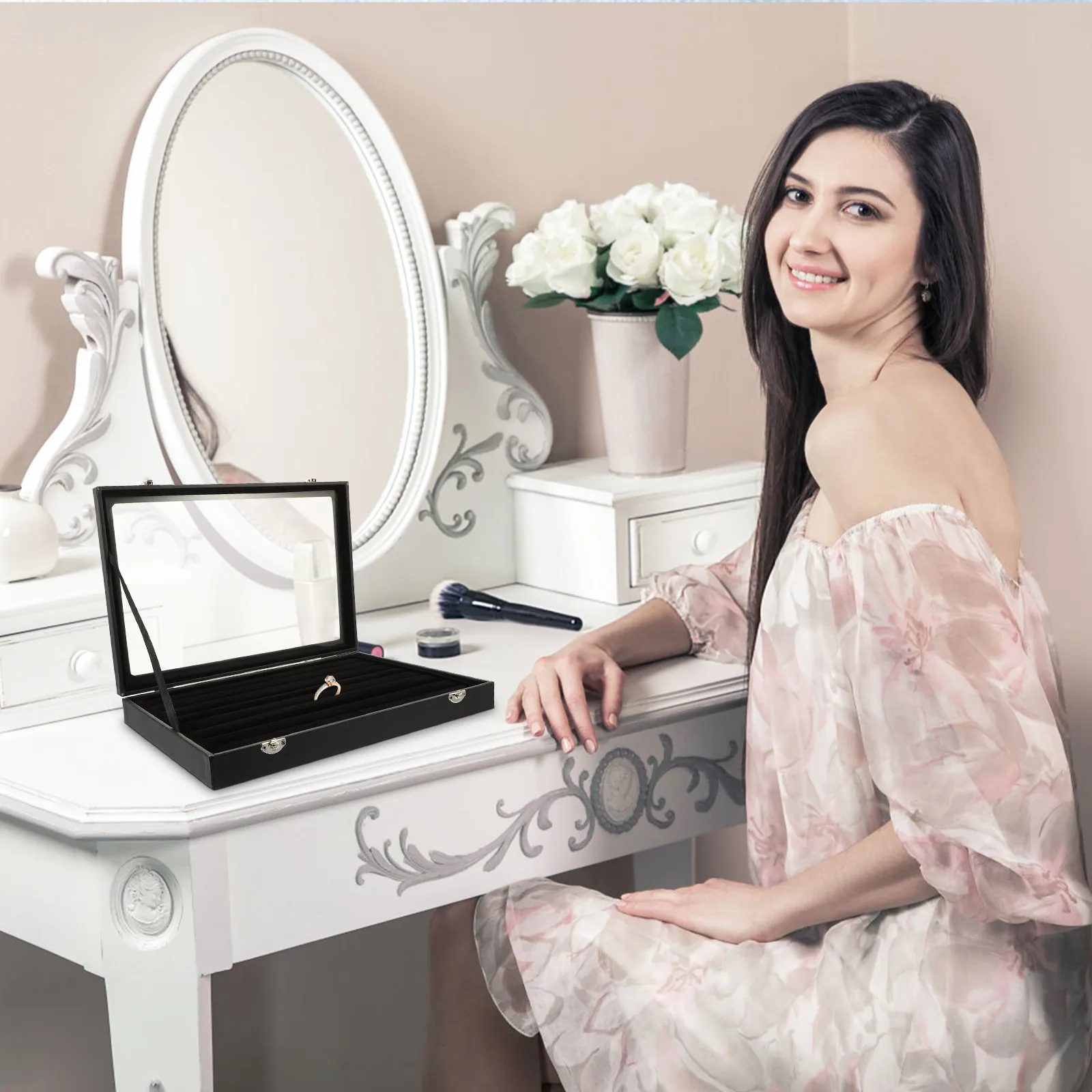 Premium Jewelry Storage Box Organizer for Women Large Capacity Necklace Holder Earring Display Case Ring Organizer Travel
Premium Jewelry Storage Box Organizer for Women Large Capacity Necklace Holder Earring Display Case Ring Organizer Travel
