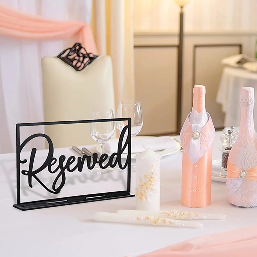 6Pcs Reserved Signs Acrylic Wedding Decorations Seat Reservation Elegant Wedding Sign Modern Farmhouse Rustic Style
6Pcs Reserved Signs Acrylic Wedding Decorations Seat Reservation Elegant Wedding Sign Modern Farmhouse Rustic Style