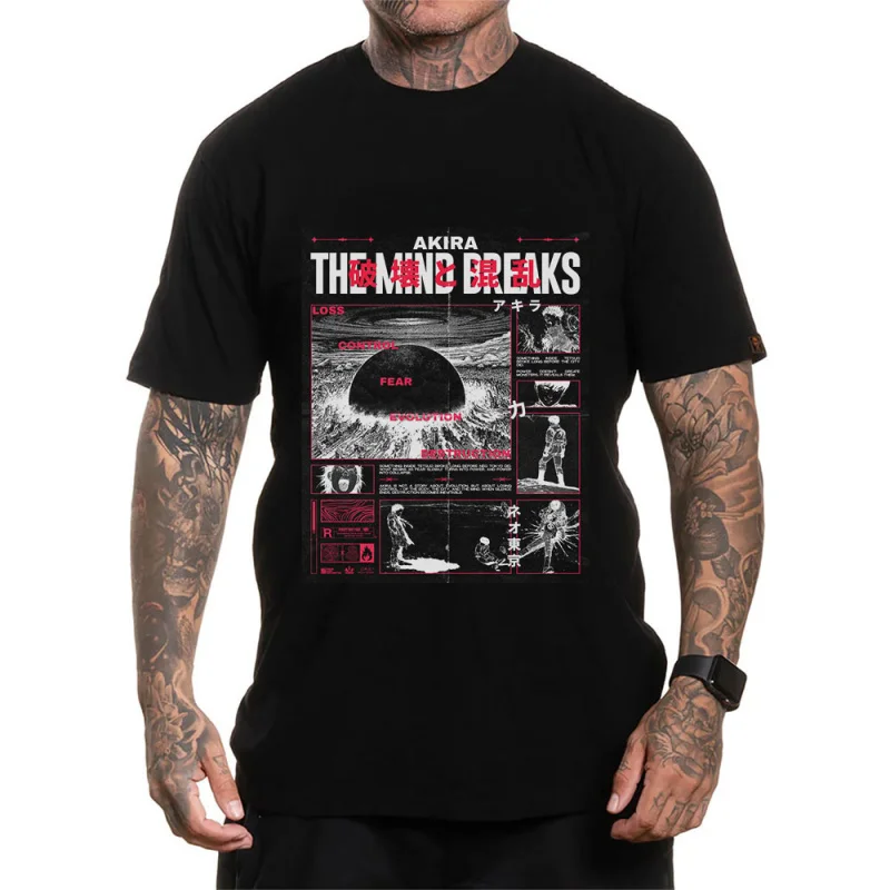 The Mind Breaks Akira Anime T Shirt Cyberpunk Manga City explosion Graphic clothes cyber mecha Neo-Tokyo Streetwear All size top
The Mind Breaks Akira Anime T Shirt Cyberpunk Manga City explosion Graphic clothes cyber mecha Neo-Tokyo Streetwear All size top