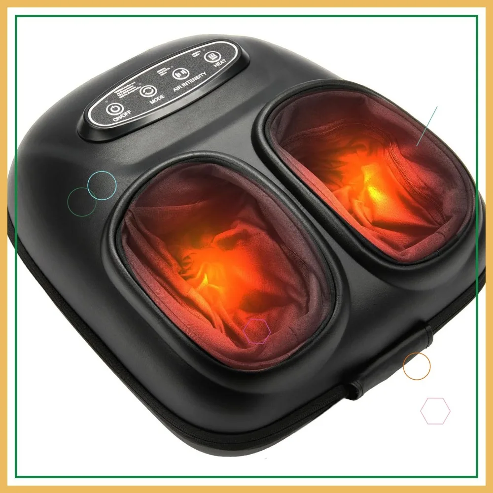 Heated Foot Massager with 3 Modes, 3 Intensities, 15-Min Timer, Size up to 13
Heated Foot Massager with 3 Modes, 3 Intensities, 15-Min Timer, Size up to 13