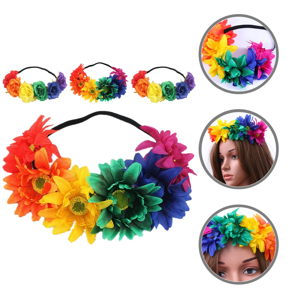 Simulated Flower Rainbow Color Headband Set 4pcs/set (rainbow Color) Bridal Women Suit
Simulated Flower Rainbow Color Headband Set 4pcs/set (rainbow Color) Bridal Women Suit