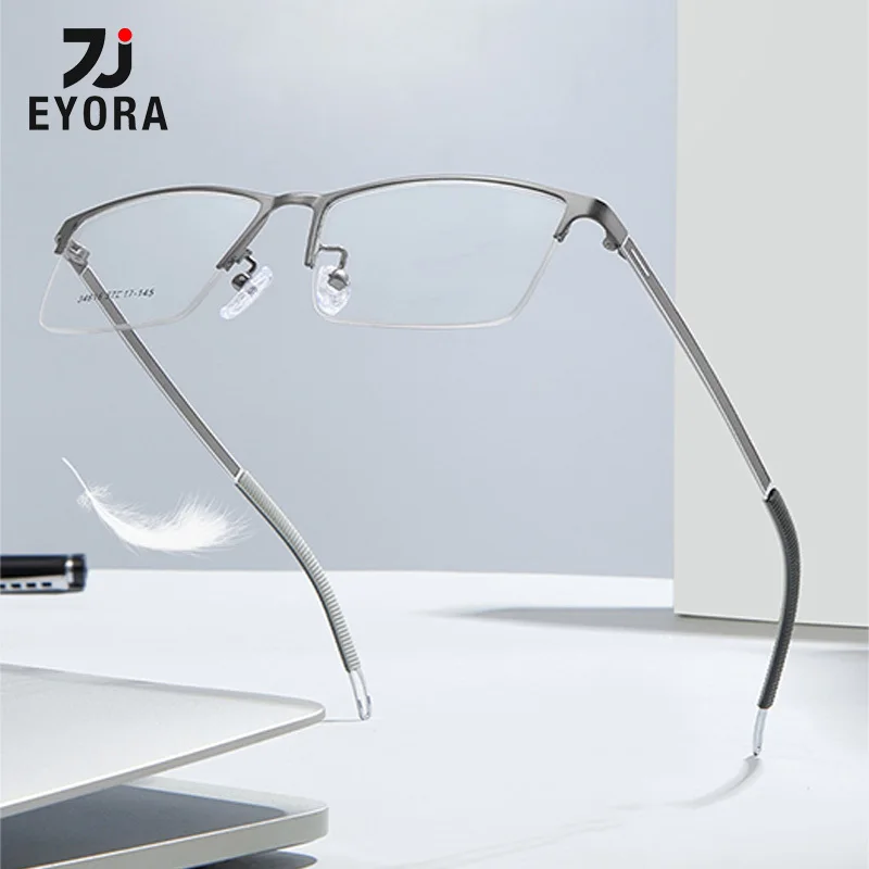 EYORA Men Business Metal Half-Frame Reading Glasses Myopia Eyewear Hyperopia Anti Blue Light Progressive Photochromic Eyewear
EYORA Men Business Metal Half-Frame Reading Glasses Myopia Eyewear Hyperopia Anti Blue Light Progressive Photochromic Eyewear