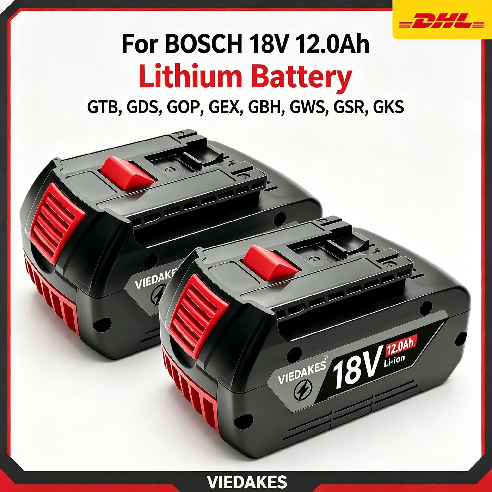For Bosch 18V Battery GBA18V6.0 10.0Ah Compatible GDR18V GDS18V-400, Multi-scene Pack for Bosch 18V Impact Tools
For Bosch 18V Battery GBA18V6.0 10.0Ah Compatible GDR18V GDS18V-400, Multi-scene Pack for Bosch 18V Impact Tools
