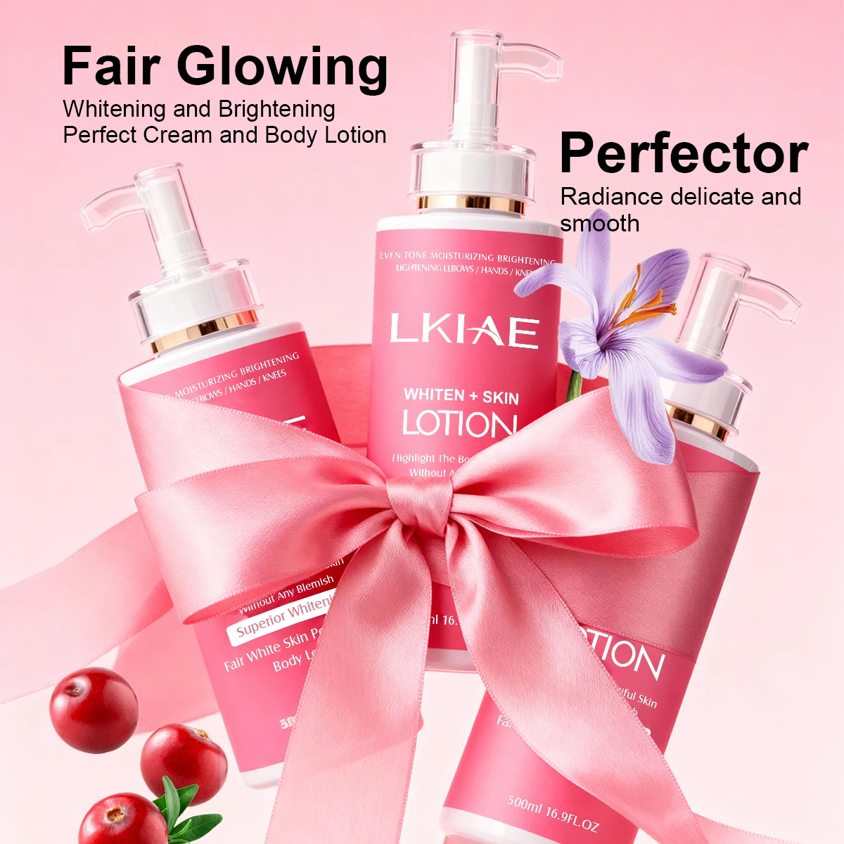 AILKE Superior Whitening Body Lotion, Moisturizing, Smooth Skin, Reduce Dark Spots, With Rose Essential Oil, Niacinamide, 500ml
AILKE Superior Whitening Body Lotion, Moisturizing, Smooth Skin, Reduce Dark Spots, With Rose Essential Oil, Niacinamide, 500ml