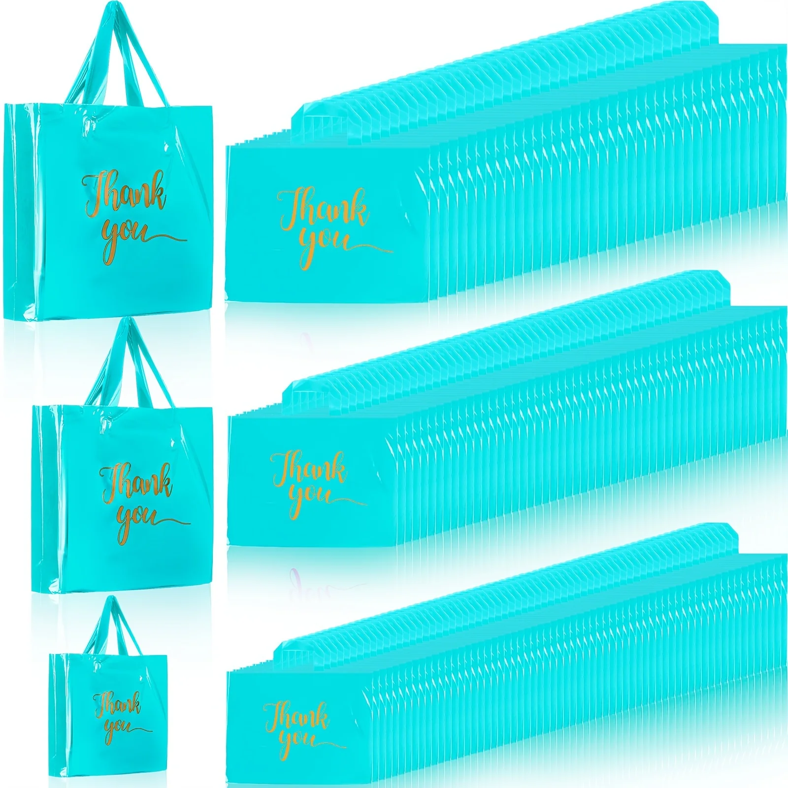 Gift For Her/Him 200pcs Thanks Bags with Handle Bulk Thank You Merchandise Bags 3 Size Thank You Plastic Bags Retail Shopping Bags Boutique Bags 9 X 12'' 12 X 15'' 15 X 18'' (Sky Blue)
Gift For Her/Him 200pcs Thanks Bags with Handle Bulk Thank You Merchandise Bags 3 Size Thank You Plastic Bags Retail Shopping Bags Boutique Bags 9 X 12'' 12 X 15'' 15 X 18'' (Sky Blue)