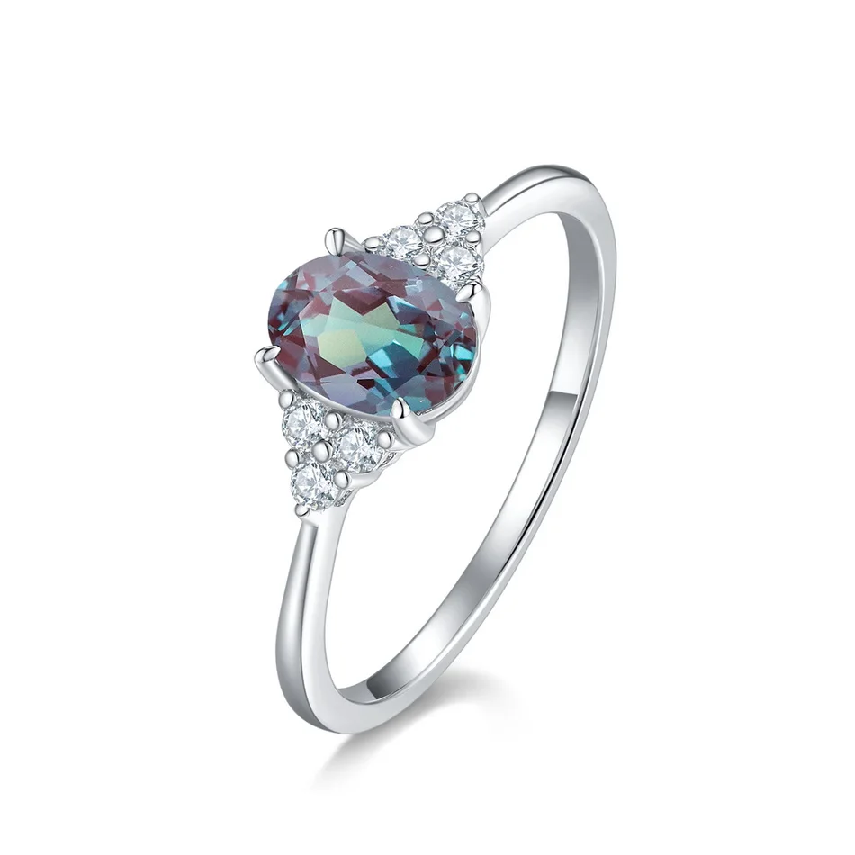 ALLNOEL 0.86ct Oval Alexandrite Rings For Women Solid 925 Sterling Silver Color Changing June Birthday Gemstone Engagement Gifts
ALLNOEL 0.86ct Oval Alexandrite Rings For Women Solid 925 Sterling Silver Color Changing June Birthday Gemstone Engagement Gifts
