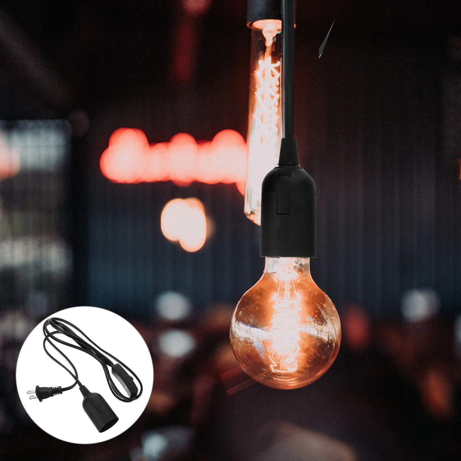 Plug in Lamp Socket with Cord for Hanging Light Fixture Replacement Us Plug Compatible Pendant Light Part Sturdy Plastic
Plug in Lamp Socket with Cord for Hanging Light Fixture Replacement Us Plug Compatible Pendant Light Part Sturdy Plastic