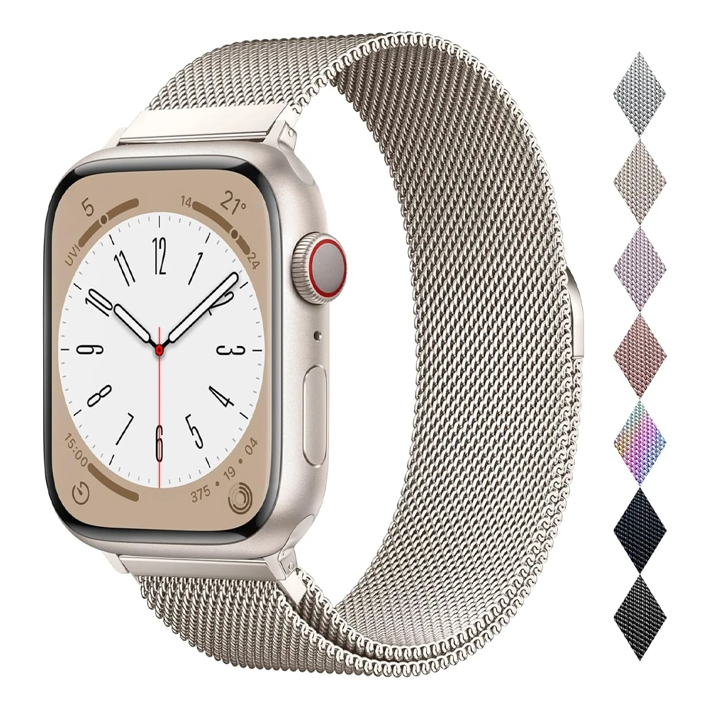 Magnetic loop For Apple Watch band 45mm 44mm 49mm 42mm 40mm 41mm 38mm Correa Bracelet iwatch Series 9 3 6 5 4 SE 7 8 Ultra strap
Magnetic loop For Apple Watch band 45mm 44mm 49mm 42mm 40mm 41mm 38mm Correa Bracelet iwatch Series 9 3 6 5 4 SE 7 8 Ultra strap
