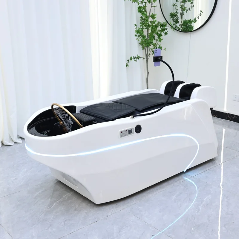 Factory Price Hair Salon Furniture Head Spa Massage Table Shampoo Bed Electric Full Body LED Shampoo Bed With Water Circulation
Factory Price Hair Salon Furniture Head Spa Massage Table Shampoo Bed Electric Full Body LED Shampoo Bed With Water Circulation