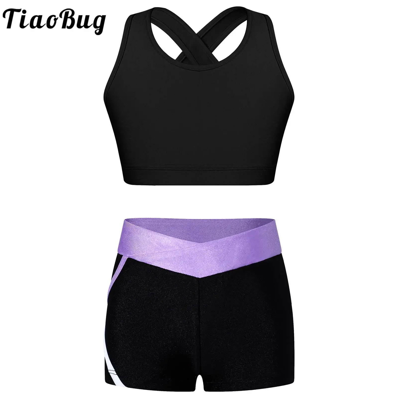 Kids Girls Ballet Dance Gymnastics Outfits Sleeveless Tank Crop Top with Shorts Gym Workout Yoga Running Sportswear Swimwear
Kids Girls Ballet Dance Gymnastics Outfits Sleeveless Tank Crop Top with Shorts Gym Workout Yoga Running Sportswear Swimwear