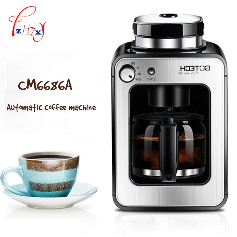 Full Automatic Grinding Machine 580ml Coffee Grinding Machine Beans Double Use American Coffee Machine For Home CM6686A
Full Automatic Grinding Machine 580ml Coffee Grinding Machine Beans Double Use American Coffee Machine For Home CM6686A