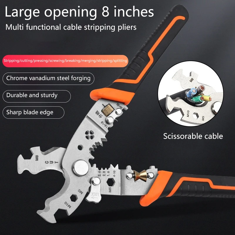 28 In 1 Multifunctional Electrician Pliers For Wire Splitting And Stripping Specialized For Electricians
28 In 1 Multifunctional Electrician Pliers For Wire Splitting And Stripping Specialized For Electricians