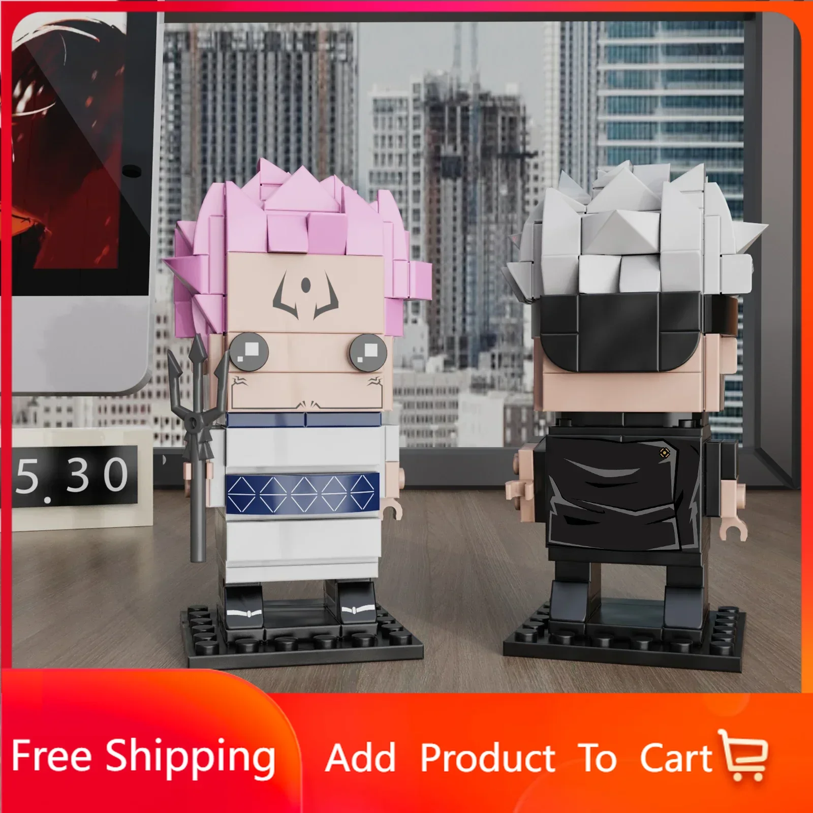 MOC Jujutsued Buliding Blocks- Satoru Gojo & Ryomen Sukuna Action Figure Buliding Toy Set Brickhead Gift for Anime Fans
MOC Jujutsued Buliding Blocks- Satoru Gojo & Ryomen Sukuna Action Figure Buliding Toy Set Brickhead Gift for Anime Fans
