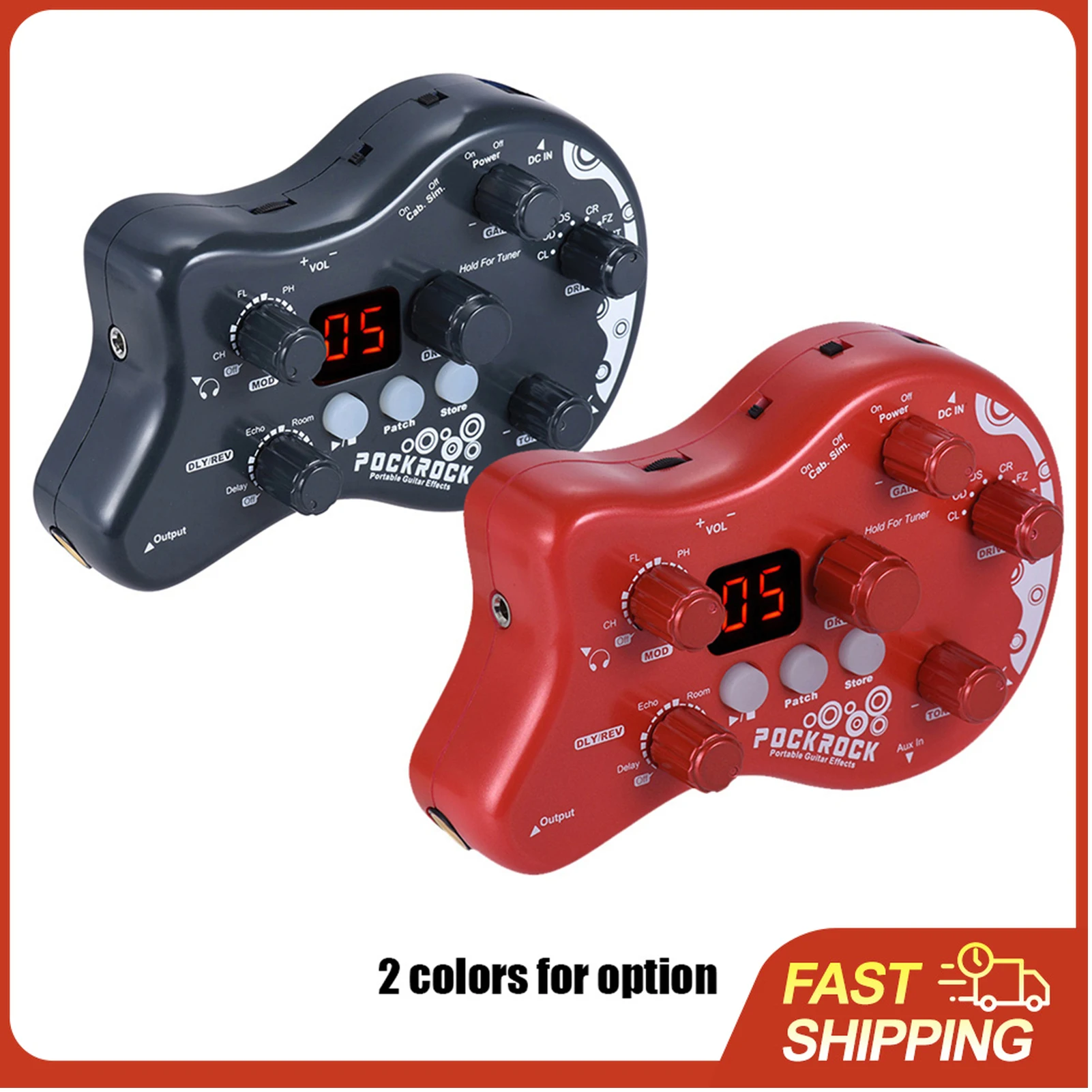Мультиэффектная педаль PockRock для гитары, 15 эффектов, 40 ритмов ударных, выход для наушников, вход AUX, питание от батареи, ЖК-дисплей для практики
Мультиэффектная педаль PockRock для гитары, 15 эффектов, 40 ритмов ударных, выход для наушников, вход AUX, питание от батареи, ЖК-дисплей для практики