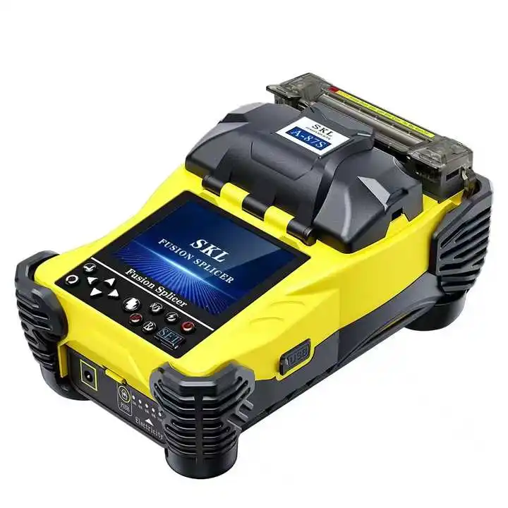 High Quality FTTH Splicer Kit Handheld Optical Fiber Fusion Splicer Fiber Optic Tool Splicing Machine Fusion Splicer A-87S
High Quality FTTH Splicer Kit Handheld Optical Fiber Fusion Splicer Fiber Optic Tool Splicing Machine Fusion Splicer A-87S