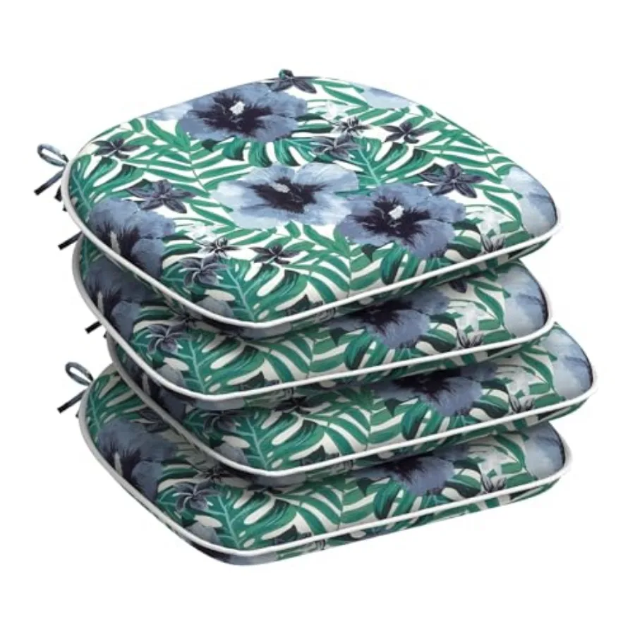Set of 4 Outdoor Chair Cushions with Ties, Water Repellent Patio Chair Pads 17"x 16" for Outdoor Furniture, Round Corner Seat C
Set of 4 Outdoor Chair Cushions with Ties, Water Repellent Patio Chair Pads 17"x 16" for Outdoor Furniture, Round Corner Seat C