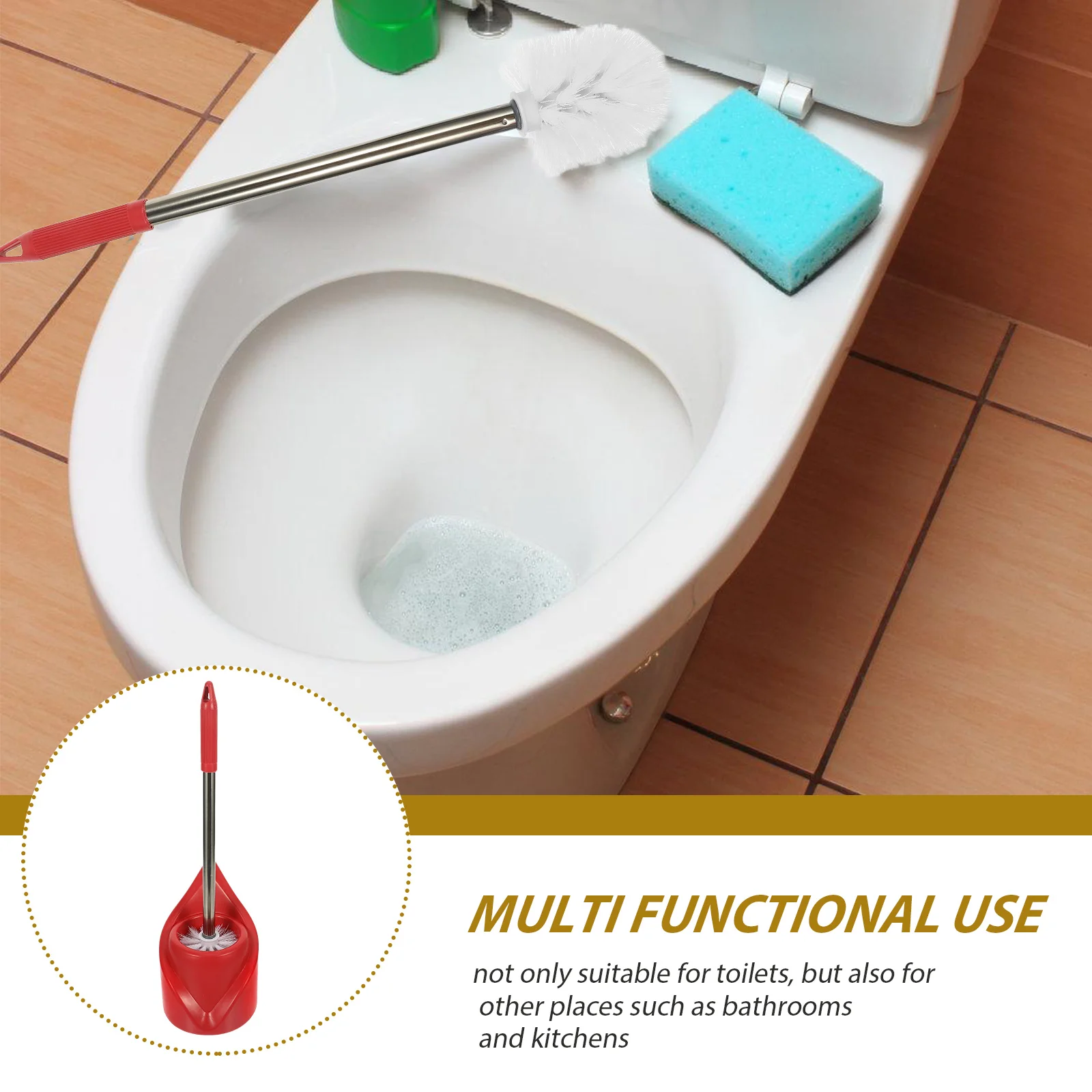 1 set Toilet Brush Set Stainless Steel Plastic Holder Bathroom Supplies Bowl Scrubber Long Lasting Elegant Space Saving
1 set Toilet Brush Set Stainless Steel Plastic Holder Bathroom Supplies Bowl Scrubber Long Lasting Elegant Space Saving