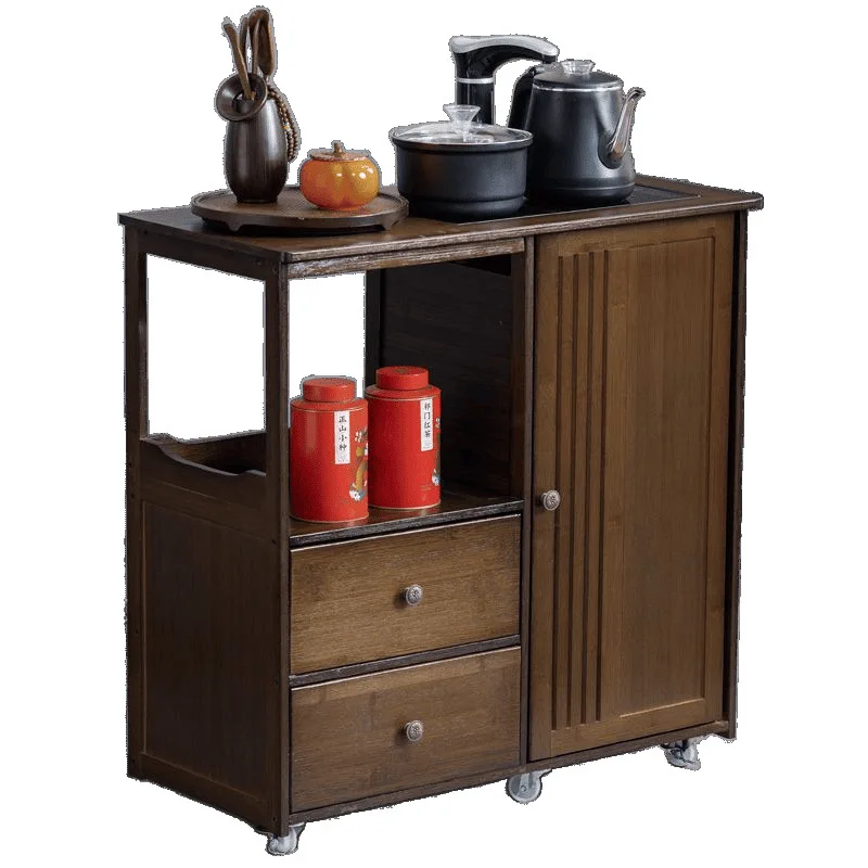 Tea cabinet, tea table, kettle integrated tea side cabinet, office set storage 
Tea cabinet, tea table, kettle integrated tea side cabinet, office set storage