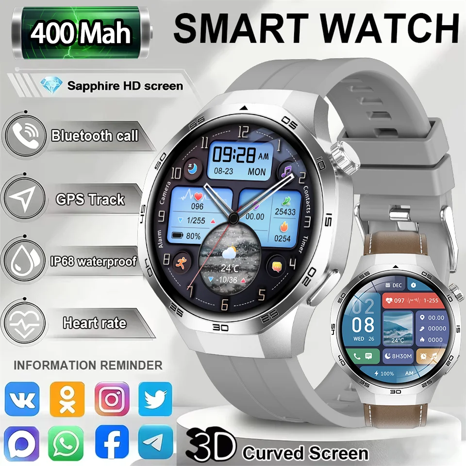 Смарт-часы GT5 PRO GPS Tracker Ultra для мужчин, модель 5 Pro, с AMOLED HD-экраном, измерением пульса, Bluetooth-звонками, водонепроницаемые, новинка 2026 года
Смарт-часы GT5 PRO GPS Tracker Ultra для мужчин, модель 5 Pro, с AMOLED HD-экраном, измерением пульса, Bluetooth-звонками, водонепроницаемые, новинка 2026 года