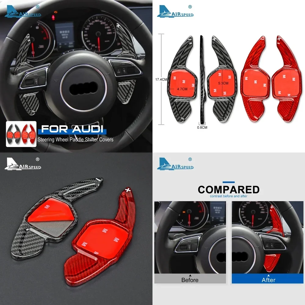 Наклейка на подрулевые лепестки из настоящего карбона для Audi A3 A4 A5 A6 S6 A7 A8 Q3 Q5 Q7 TT, аксессуары для интерьера
Наклейка на подрулевые лепестки из настоящего карбона для Audi A3 A4 A5 A6 S6 A7 A8 Q3 Q5 Q7 TT, аксессуары для интерьера