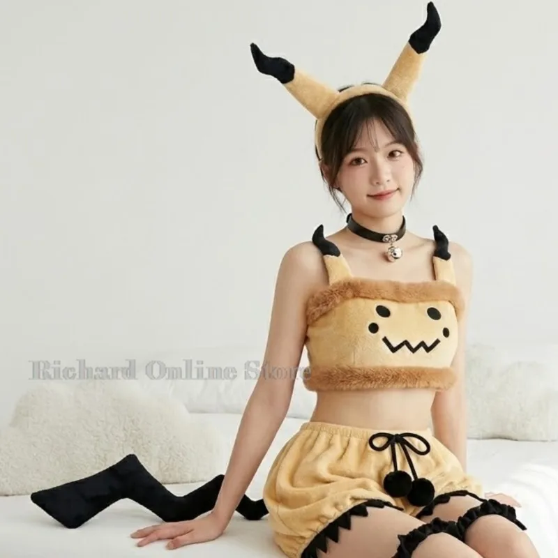 Mimikyuu Doujin Costume Cute Yellow Suit Anime Cosplay Halloween Women Sexy homewear Shorts Pj Halloween Tail Dress Up Original
Mimikyuu Doujin Costume Cute Yellow Suit Anime Cosplay Halloween Women Sexy homewear Shorts Pj Halloween Tail Dress Up Original