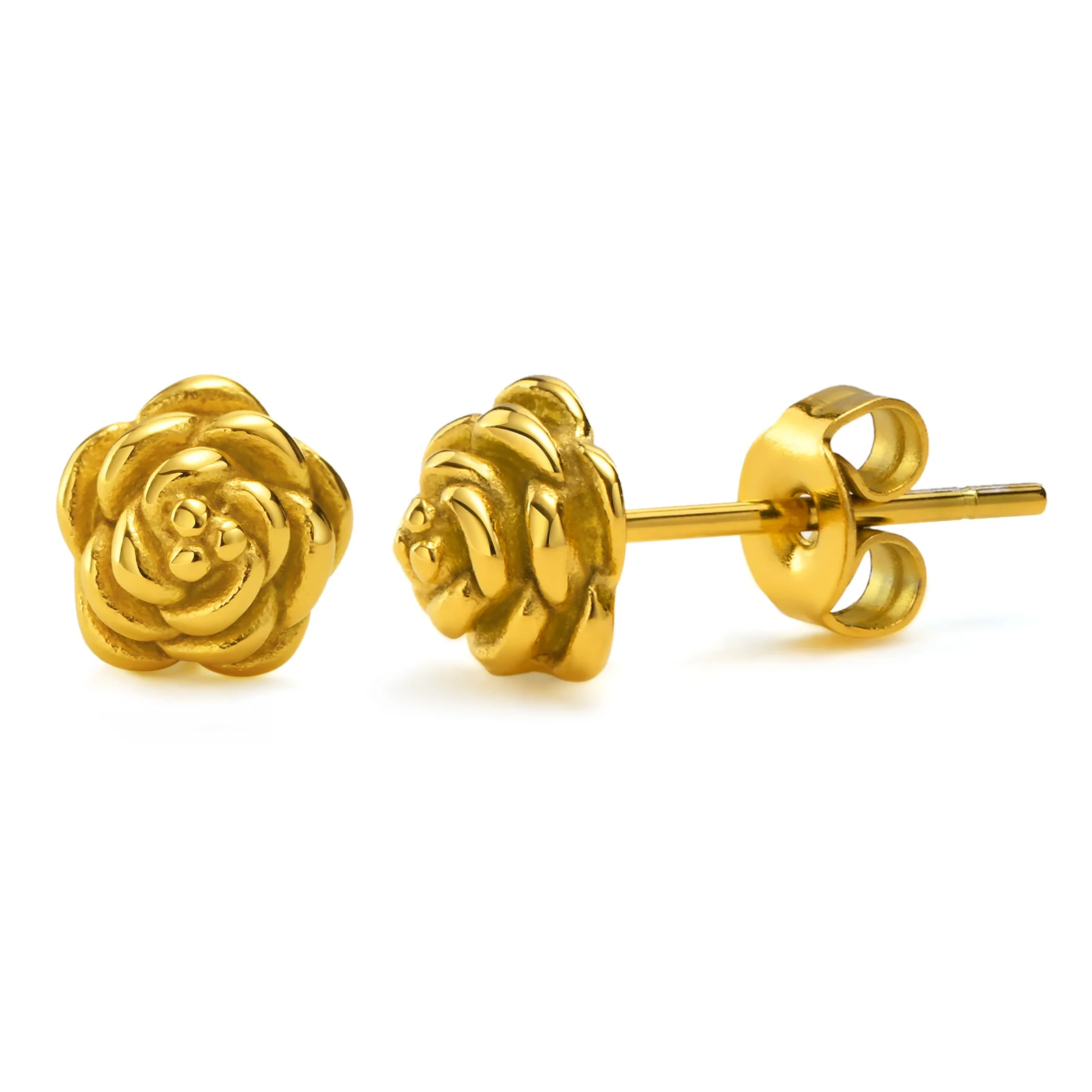 2PC Delicate Stainless Steel Rose CZ Women Helix Studs Earrings Gold color,Butterfly Earplugs Lobe Piercing Jewelry
2PC Delicate Stainless Steel Rose CZ Women Helix Studs Earrings Gold color,Butterfly Earplugs Lobe Piercing Jewelry